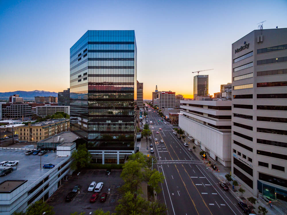 CenturyLink Tower is a prominent 16-story office building in the CBD of Salt Lake City, Utah.