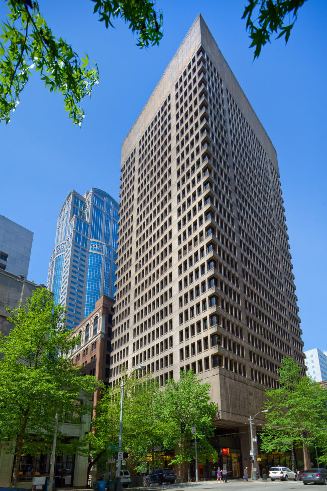 The 28-story Financial Center was built in 1972