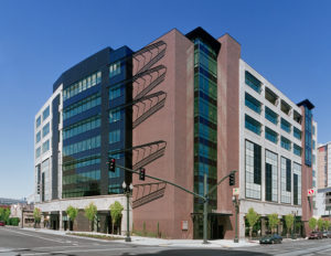The Lovejoy consists of three floors of Class A office and retail atop garage parking.