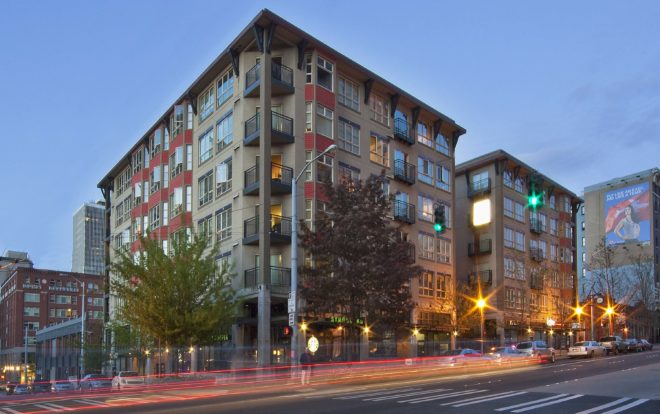 The six-story Lenora Apartments in Seattle's Belltown Neighborhood