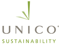 Logo for Unico Sustainability high performance building consulting