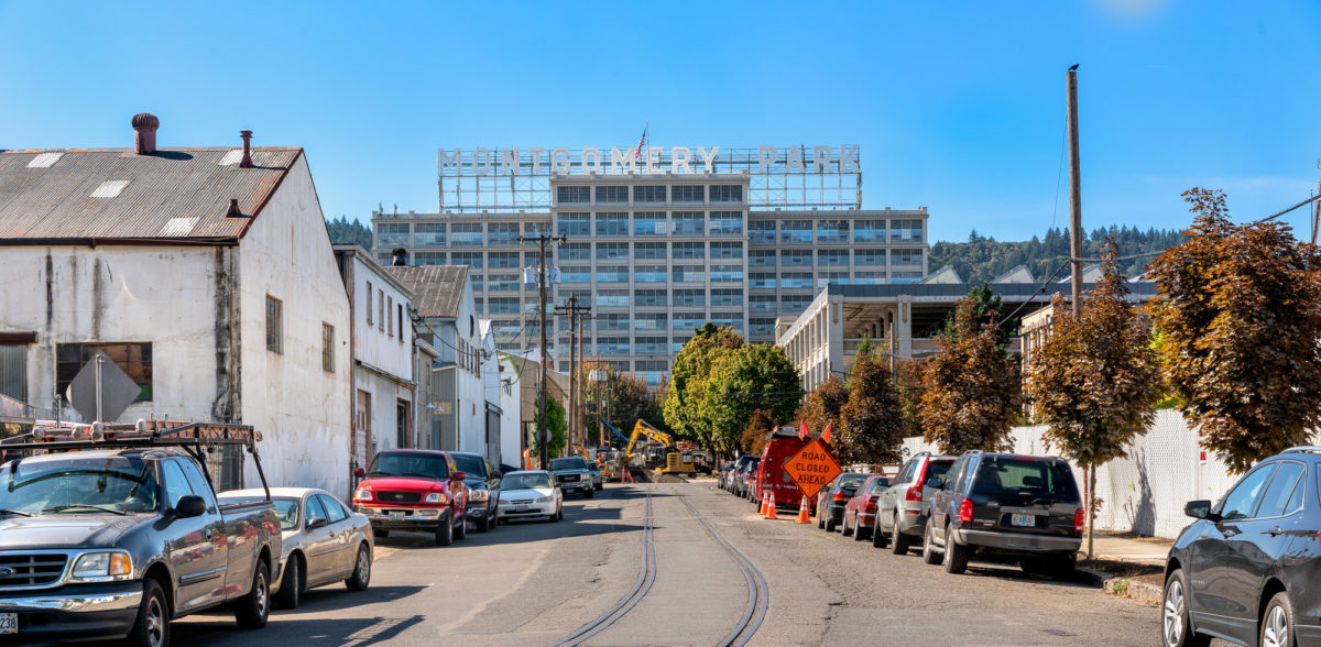 The historic landmark, Montgomery Park, in Portland's Slabtown district. The asset was acquired by commercial real estate investment company Unico Properties on Mar 20, 2019.