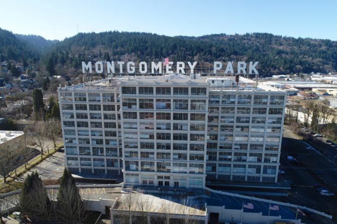 The historic landmark, Montgomery Park, in Portland's Slabtown district. The asset was acquired by commercial real estate investment company Unico Properties on Mar 20, 2019.