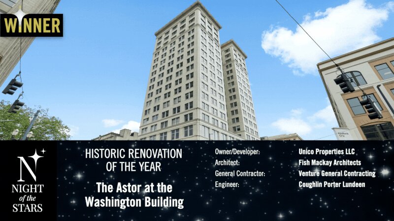 Historic Renovation of the Year | Night of the Stars | Unico Properties